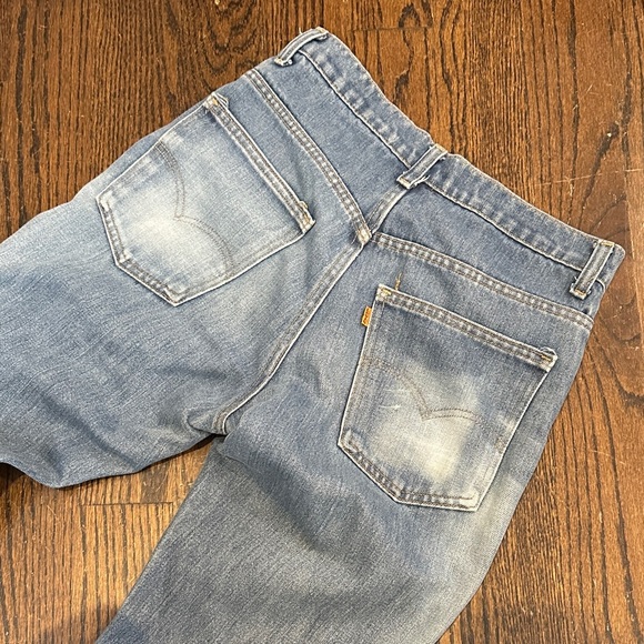VINTAGE LEVI’S Orange Tab 1980’s Bootcut Jeans Size W31 L33 - Picture 10 of 12